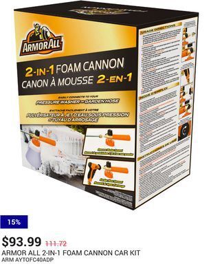 NAPA Auto Parts 2-in-1 foam cannon car kit offer
