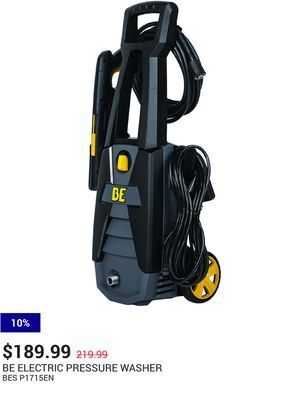 NAPA Auto Parts Electric pressure washer offer