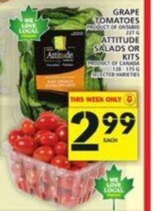 Food Basics Grape tomatoes offer