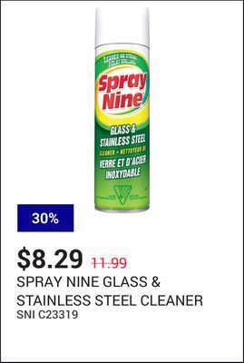 NAPA Auto Parts Glass & stainless steel cleaner offer