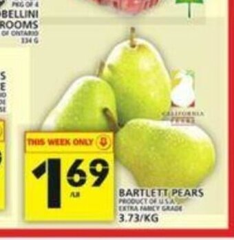 Food Basics Bartlett pears offer