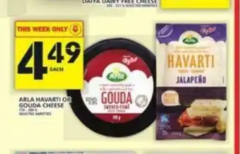 Food Basics Arla havarti or gouda cheese offer