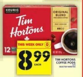 Food Basics Tim hortons coffee pods offer