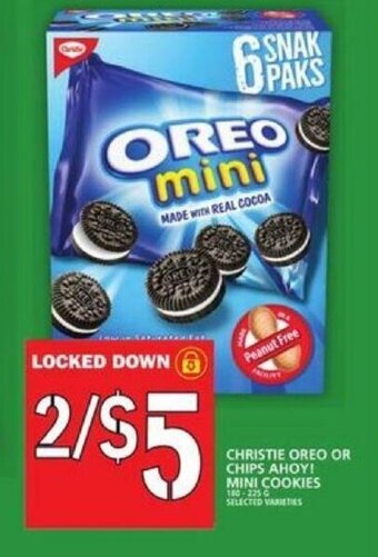 Food Basics Christie Oreo or Chips Ahoy! Mini Cookies offer