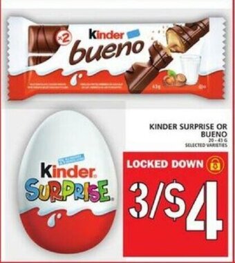 Food Basics Kinder Surprise or Bueno offer