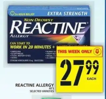 Food Basics Reactine Allergy offer