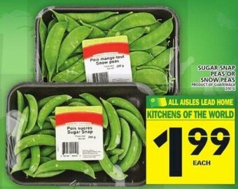 Food Basics Sugar Snap Peas or Snow Peas offer