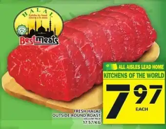 Food Basics Fresh Halal Outside Round Roast offer