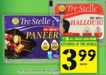 Food Basics Tre Stelle Paneer or Halloumi offer