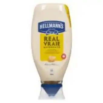 Calgary Co-op Hellmann's big squeeze regular mayonnaise offer