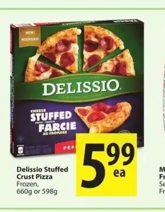 Save on Foods Delissio Stuffed Crust Pizza offer