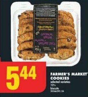No Frills Farmer's Market Cookies offer