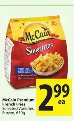 Save on Foods McCain Premium French Fries offer