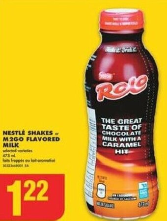 No Frills Nestlé Shakes or M2go Flavored Milk 473 ml offer