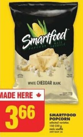 No Frills Smartfood Popcorn 150-220 g offer