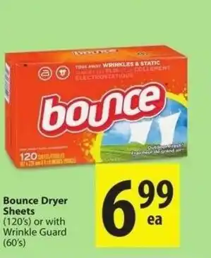 Save on Foods Bounce Dryer Sheets offer