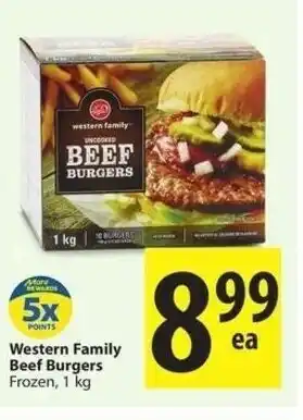 Save on Foods Western Family Beef Burgers offer