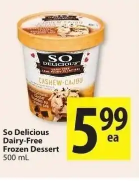Save on Foods So Delicious Dairy-Free Frozen Dessert offer