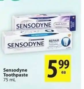 Save on Foods Sensodyne Toothpaste offer