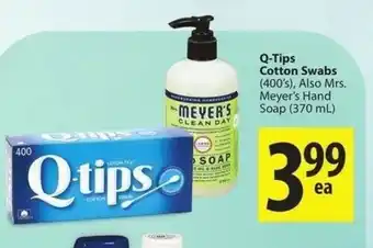 Save on Foods Q-Tips Cotton Swabs offer