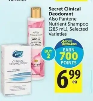 Save on Foods Secret Clinical Deodorant offer