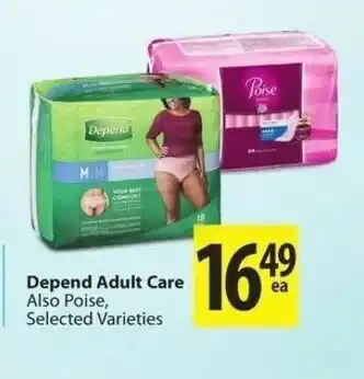 Save on Foods Depend Adult Care offer