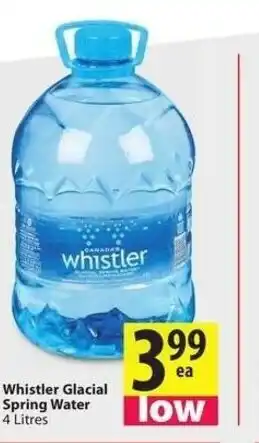 Save on Foods Whistler Glacial Spring Water offer