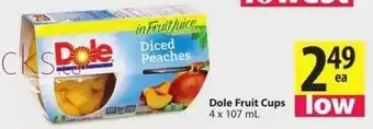 Save on Foods Dole Fruit Cups offer