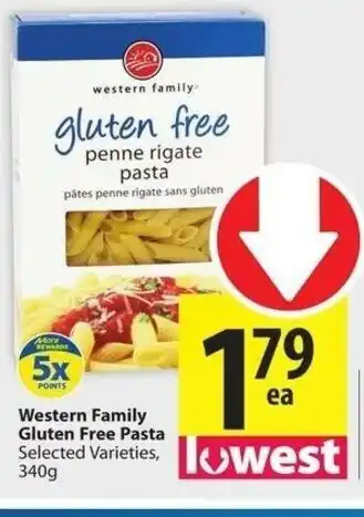 Save on Foods Western Family Gluten Free Pasta offer