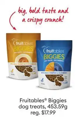 Petsmart Fruitables® biggies dog treats offer