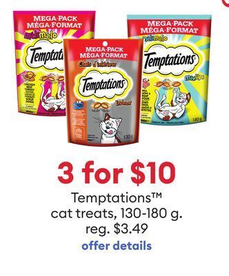 Petsmart Temptations™ cat treats offer