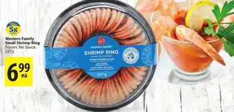 Save on Foods Western Family Small Shrimp Ring offer