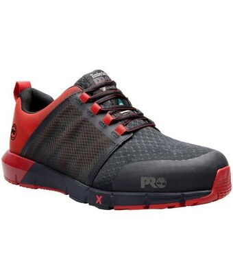 Mark's Timberland pro men's radius athletic safety shoes - black/red offer