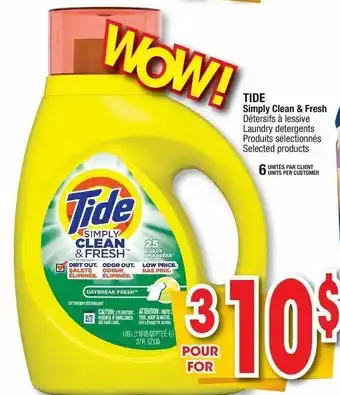 Jean Coutu Tide Simply Clean & Fresh offer