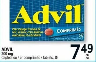 Jean Coutu Advil 200mg offer