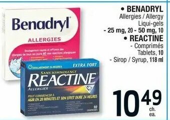 Jean Coutu Benadryl offer