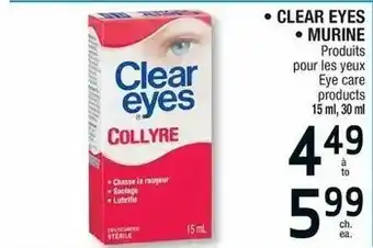 Jean Coutu Clear Eyes, Murine offer