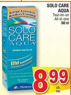 Jean Coutu Solo Care Aqua offer