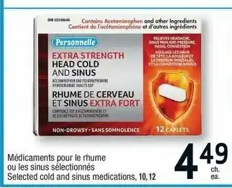 Jean Coutu Médicaments Pour Le Rhume Ou Les Sinus Sélectionnés offer