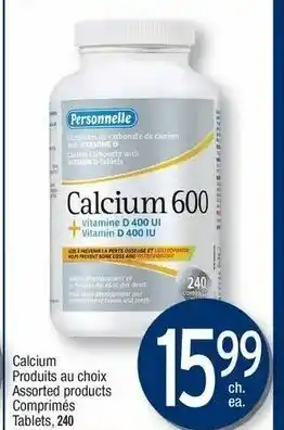 Jean Coutu Calcium Produits Au Choix offer