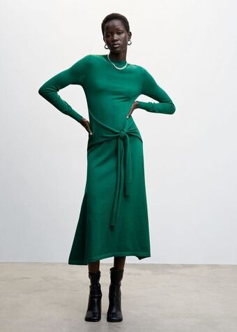 Mango Bow knitted dress offer