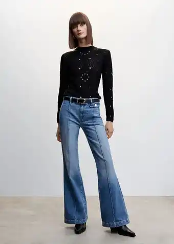 Mango High-rise skinny jeans with seams offer