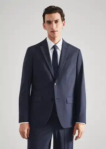 Mango Slim fit wool suit jacket offer