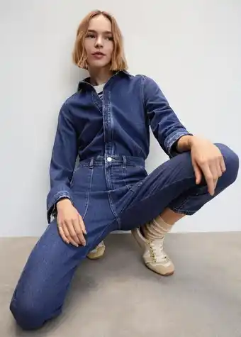 Long denim jumpsuit