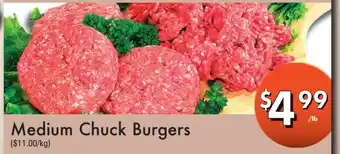 Westfort Foods Medium Chuck Burgers offer