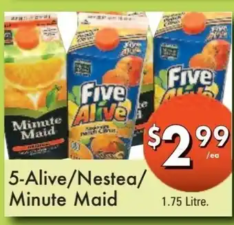 Westfort Foods 5-Alive/ Nestea/ Minute Maid offer