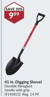 Princess Auto 41 in. digging shovel offer