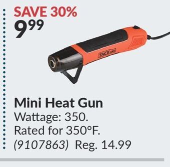Princess Auto Mini heat gun offer
