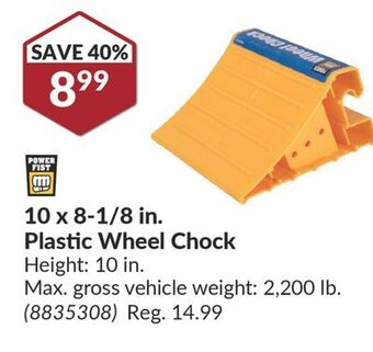 Princess Auto 10 x 8-1/8 in. plastic wheel offer