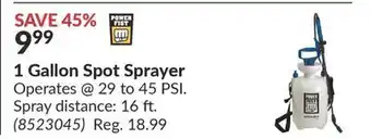 Princess Auto 1 gallon spot sprayer offer